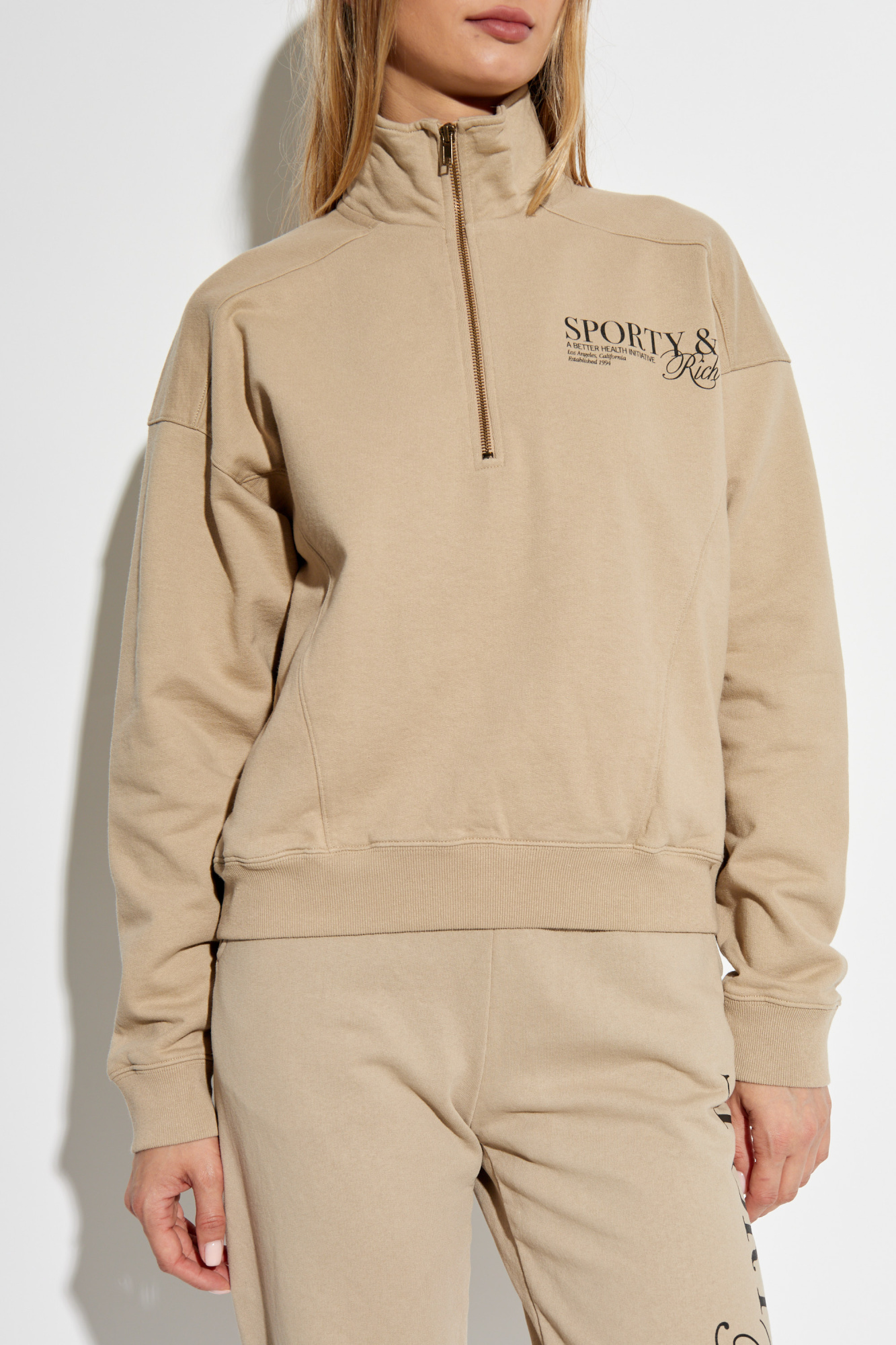 Sporty & Rich High Collar Sweatshirt | Men's Clothing | Vitkac
